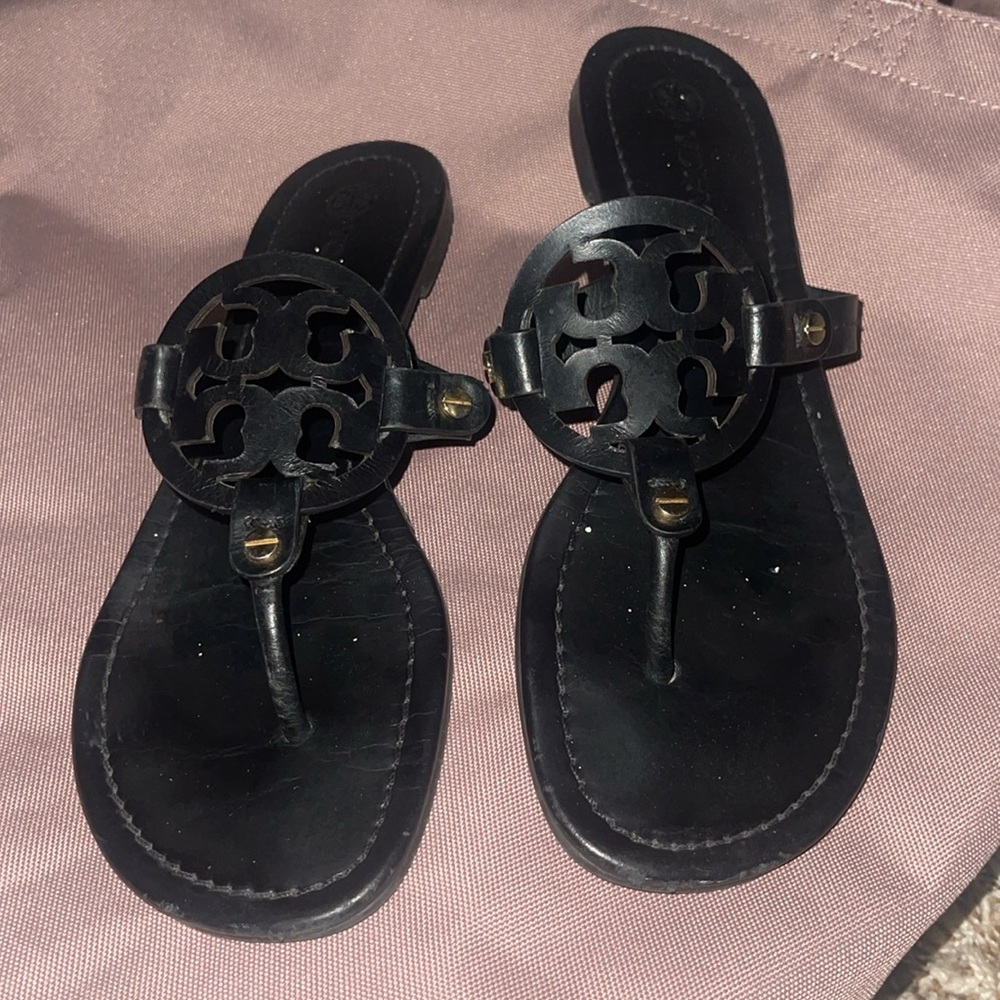 Black matte Tory birch sandals s8.5